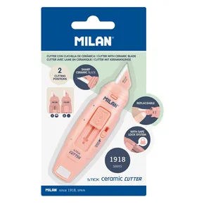 Schneidemesser MILAN Stick mit Keramikklinge, rosa